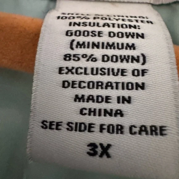 Eddie Bauer Women's Light Mint Green Puffer Vest Size 3x - Picture 5 of 7